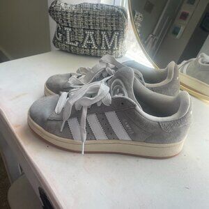 Cute Grey Adidas Campus Shoes (Price Negotiable)